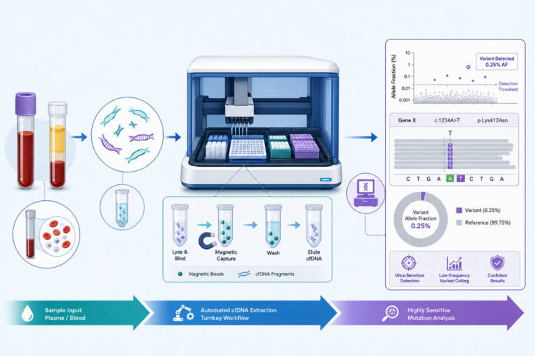 An Automated, Turn-Key cfDNA Extraction Workflow Showcasing Low Frequency Variant Detection