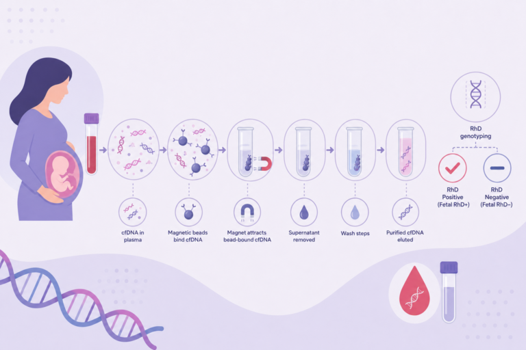 Performance Evaluation of Automated cfDNA Extraction Using the MagBinder® Fit24 for Fetal RhD Genotyping Using the FetoGnost® Kit RHD